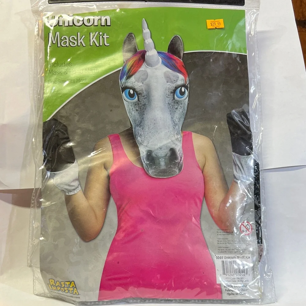 Unicorn Mask Kit with Hand Mitts